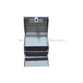 fashional PVC leather beauty case with 2 drawers inside